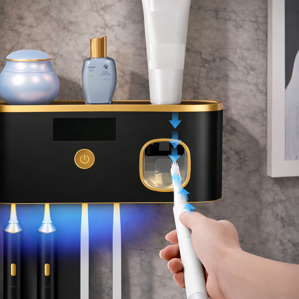 Smart UV Toothbrush Station