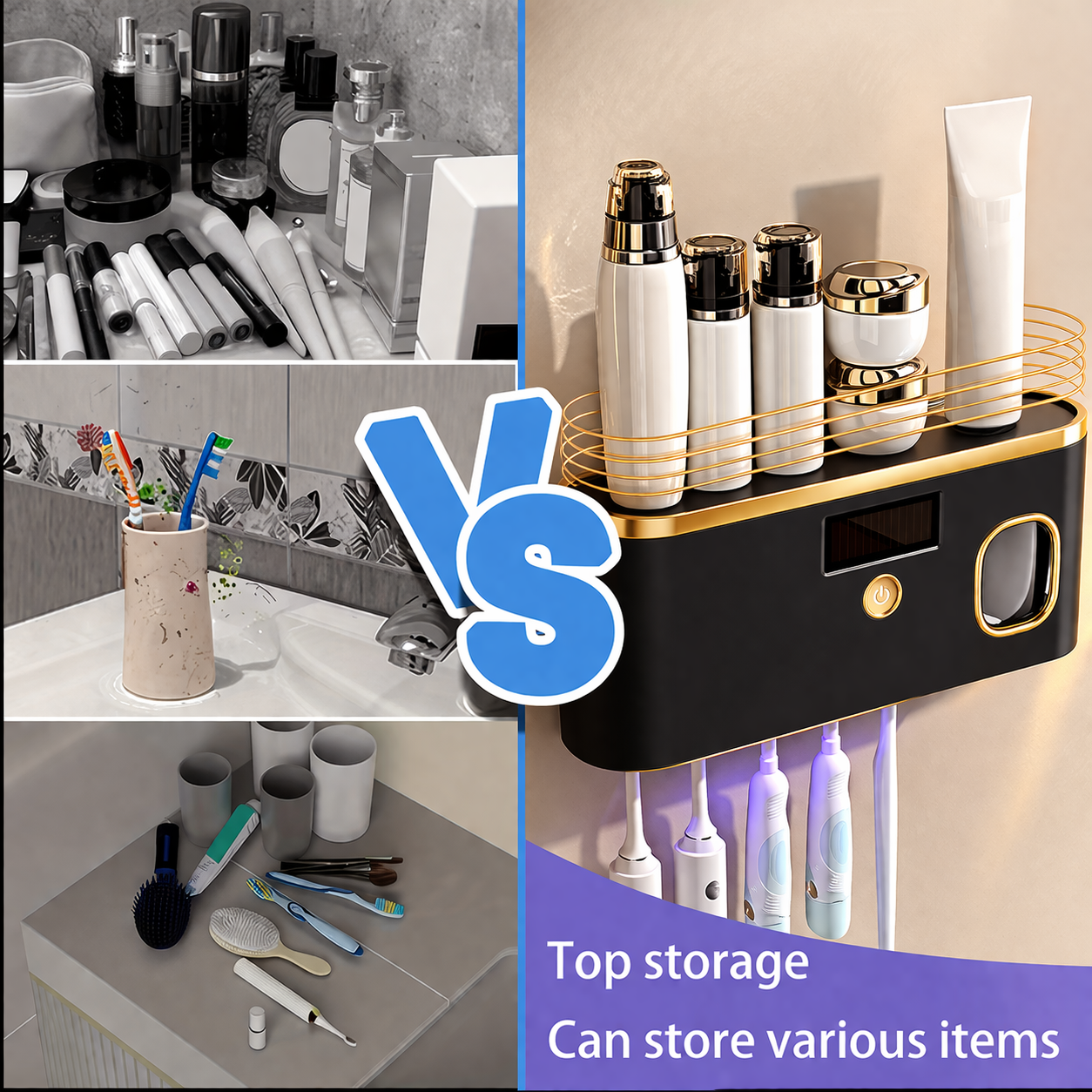 Smart UV Toothbrush Station